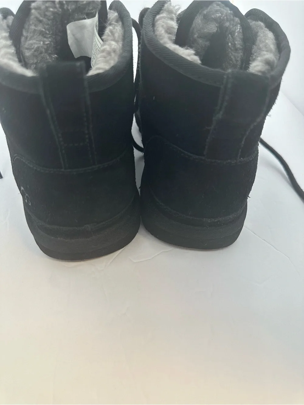 Black suede mini boots 🖤 cozy winter essential | worn - Size 8